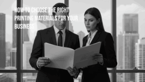 Choosing Printing Materials to Impress Investors & Partners